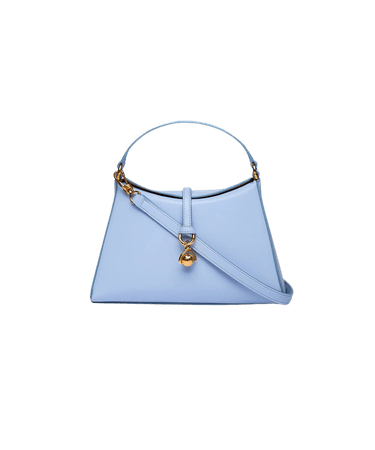 NOYA MINI - Vegan leather shoulder bag - Sky blue - Nanushka