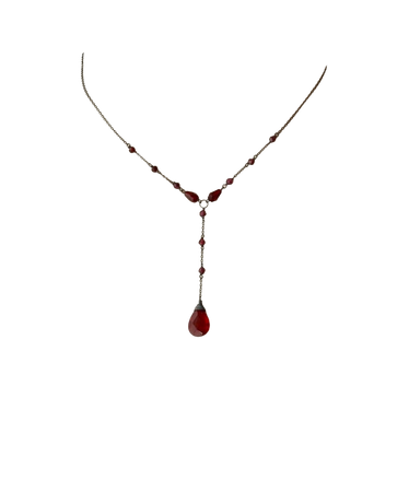 blood drop necklace