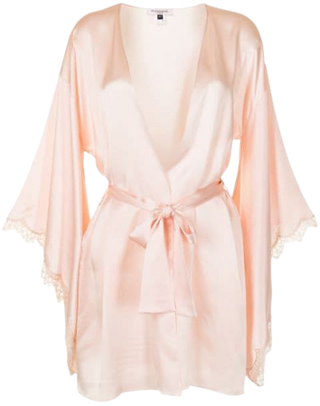 Gilda & Pearl Marilyn silk robe pink 5051BLUSH - Farfetch