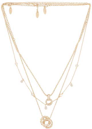Ettika Layered Pendant Necklace in Gold | REVOLVE