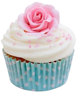 pink blue cupcake