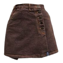 grunge brown skirt