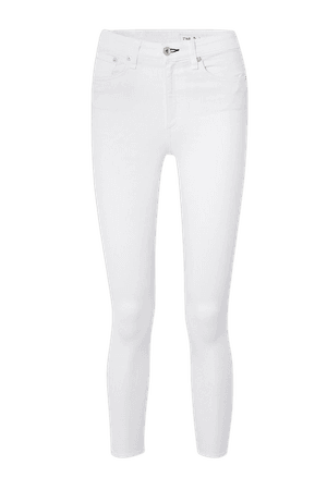 White Nina cropped high-rise skinny jeans | rag & bone | NET-A-PORTER