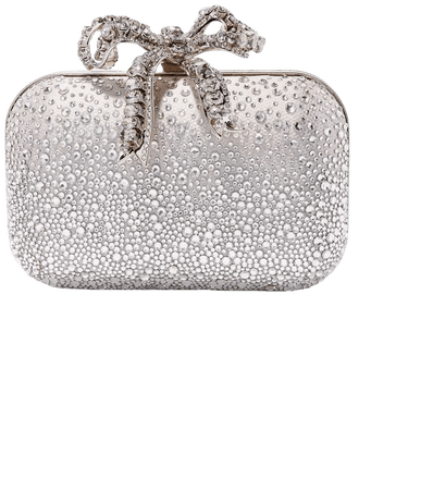 Silver Cloud crystal-embellished satin clutch | Jimmy Choo | NET-A-PORTER