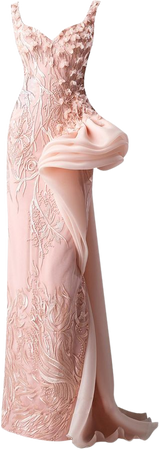 Dress long mermaid pink