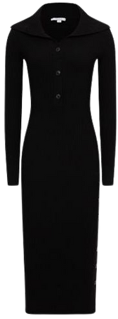 Reiss Maddison Button Collar Bodycon Midi Dress | REISS USA