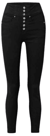 Katherine High-rise Skinny Jeans - Black