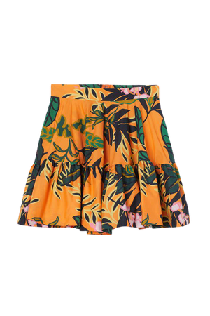 Flared Skirt - Orange