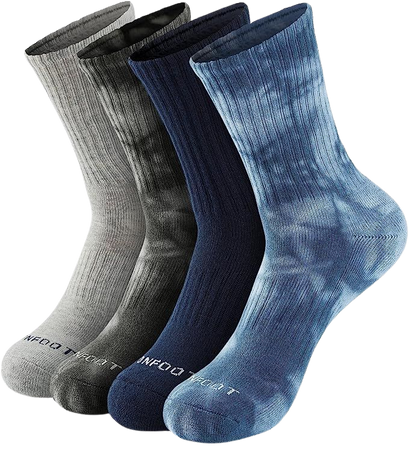 MONFOOT Women's and Men's 4-8 Pack Athletic Cushioned Crew Socks at Amazon Men’s Clothing store
