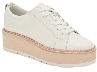 TOYAH SNEAKERS IN WHITE LEATHER – Dolce Vita