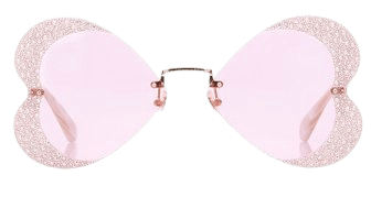 Crystal-Embellished Heart-Shaped Metal Sunglasses By Gucci | Moda Operandi