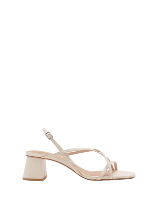 Strappy Leather Sandals - Vanilla - Heeled sandals - & Other Stories US