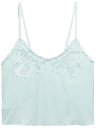 A Peek Behind the Lace Cami in Blue | SAVAGE X FENTY