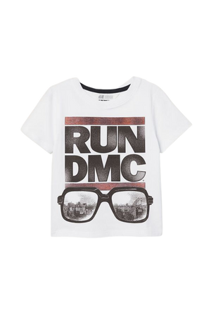 T-shirt com estampado - Branco/RUN DMC - CRIANÇA | H&M PT
