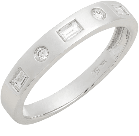 Ofira Mixed Diamond Band Ring