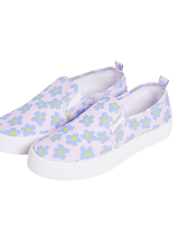 ASOS DESIGN Dotty slip on sneaker in multi colored flower print | ASOS
