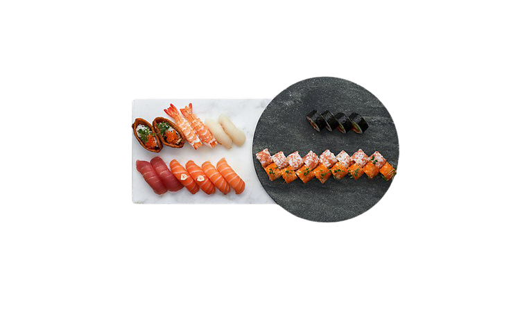 Sushi Take-out Makizushi Tempura Sashimi - salmon sashimi png download - 716*537 - Free Transparent Sushi png Download.