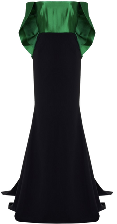 black and green greta constantine dress