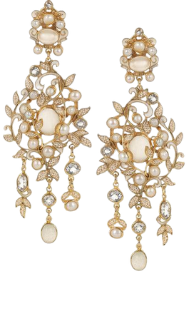Percossi Papi | topaz, moonstone and pearl earrings