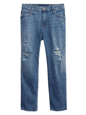 GAP Womens Slim Boyfriend Fit Jeans, Medium Brinkley, 24 Regular US at Amazon Women's Jeans store