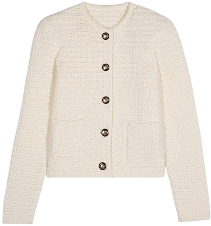knitted cardigan GASPARD OFF-WHITE // ba&sh US