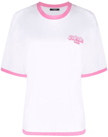 balmain Balmain t-shirt à Logo Imprimé - Farfetch ShopLook