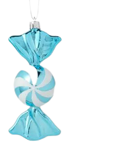 Peppermint Candy Christmas Tree Ornament Turquoise/white - Wondershop™ : Target