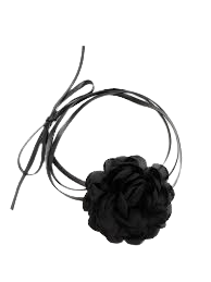 black flower choker - Pesquisa Google