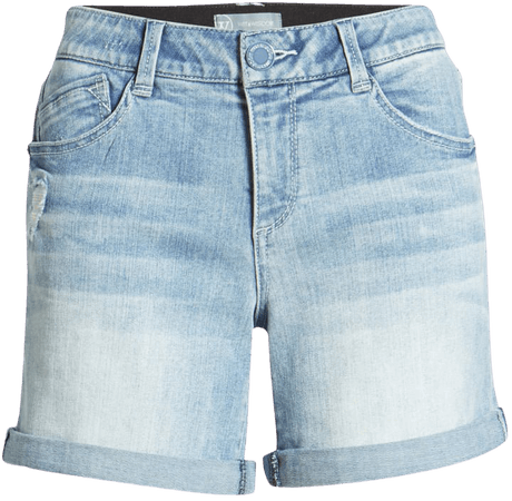 Wit & Wisdom Ab-Solution Roll Cuff Denim Shorts (Nordstrom Exclusive) blue