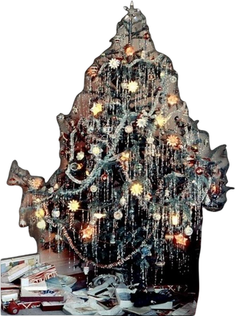 vintage Christmas tree holidays decor