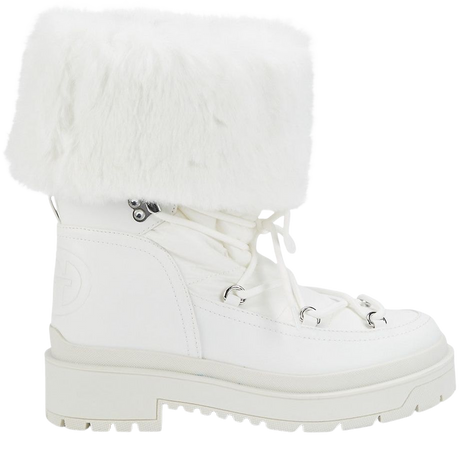 White Fur boots