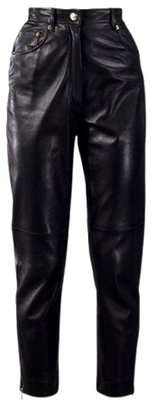 CHANEL VINTAGE Collection 28 1991 Leather Trouser