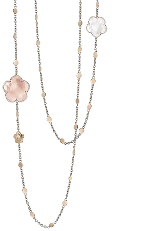 Shop Pasquale Bruni Bon Ton 18K Rose Gold, 0.19 Diamond & Multi-Quartz Necklace | Saks Fifth Avenue