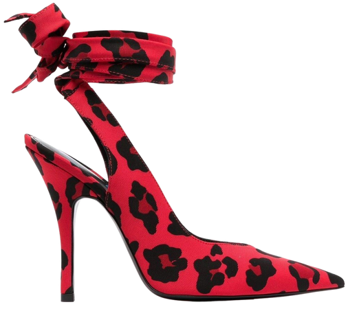 The Attico leopard-print pointed-toe Pumps - Farfetch