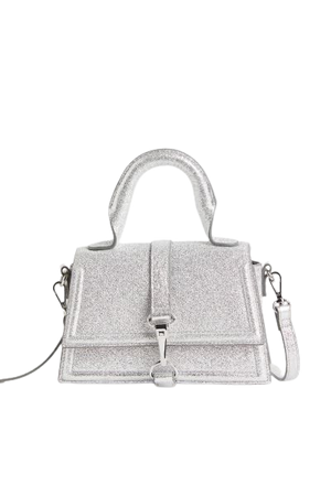 Handbag - Silver-colored/glittery - Ladies | H&M US