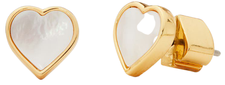 spade flower mother-of-pearl heart stud earrings KATE SPADE NEW YORK | Nordstrom