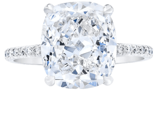 RING CONCIERGE - CUSHION CUT MICRO PAVE ENGAGEMENT RING