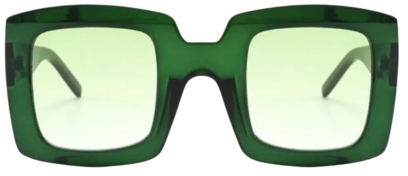 BSO CLUTCH Green Tinted Glasses