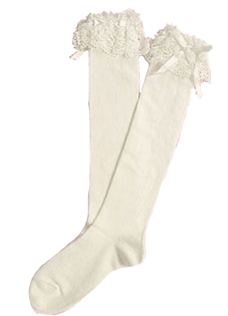 Angelic Pretty White Knee Socks