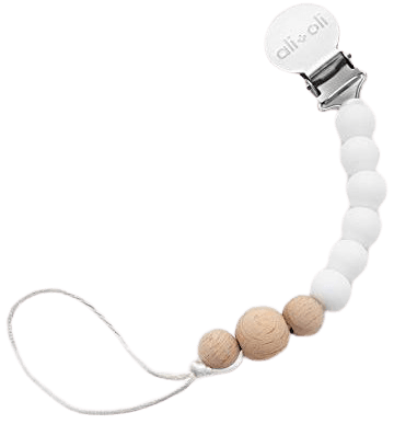 Amazon.com : Modern Pacifier Clip for Baby - 100% BPA Free Silicone Beads (Natural) Binky Holder for Newborn - Infant Baby Shower Gift - Universal fit MAM - Philips Avent : Baby