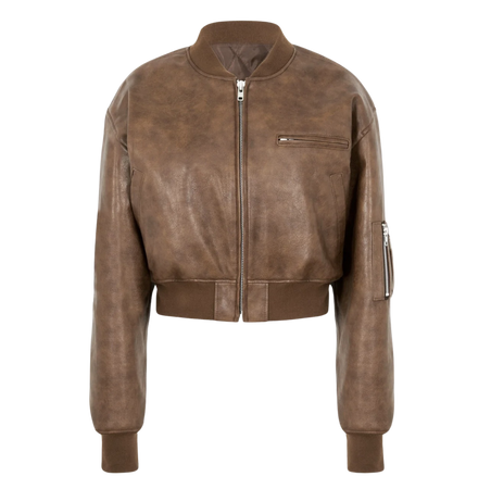 The Frankie Shop Gae Faux Leather Bomber