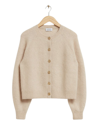 Relaxed Knit Cardigan - Beige - Cardigans - & Other Stories US