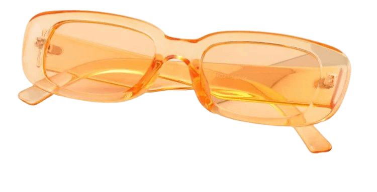 orange acrylic sunglasses