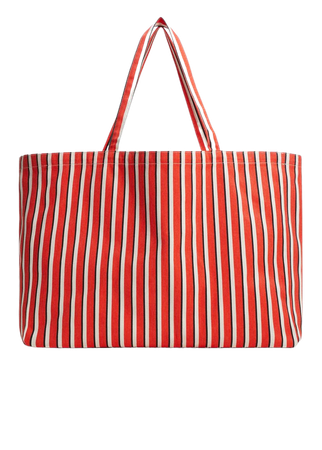 Striped shopper bag - Women | Mango USA