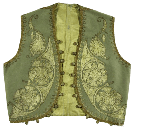 Antique Ottoman gold embroidered waistcoat Turkish Greek | Etsy