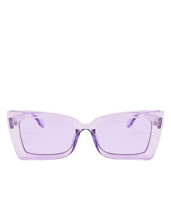 South Beach chunky cateye sunglasses in lilac | ASOS
