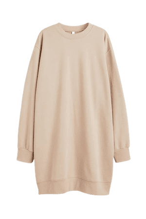 Sweatshirt Dress - Beige - Ladies | H&M US