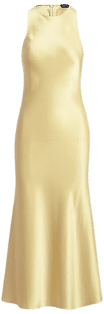 Bias-Cut Double-Faced Satin Gown