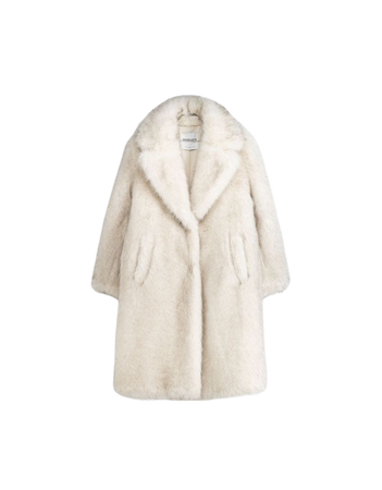 Long faux fur coat - New - Women | Bershka