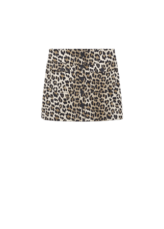 Printed cotton miniskirt - Women | Mango USA